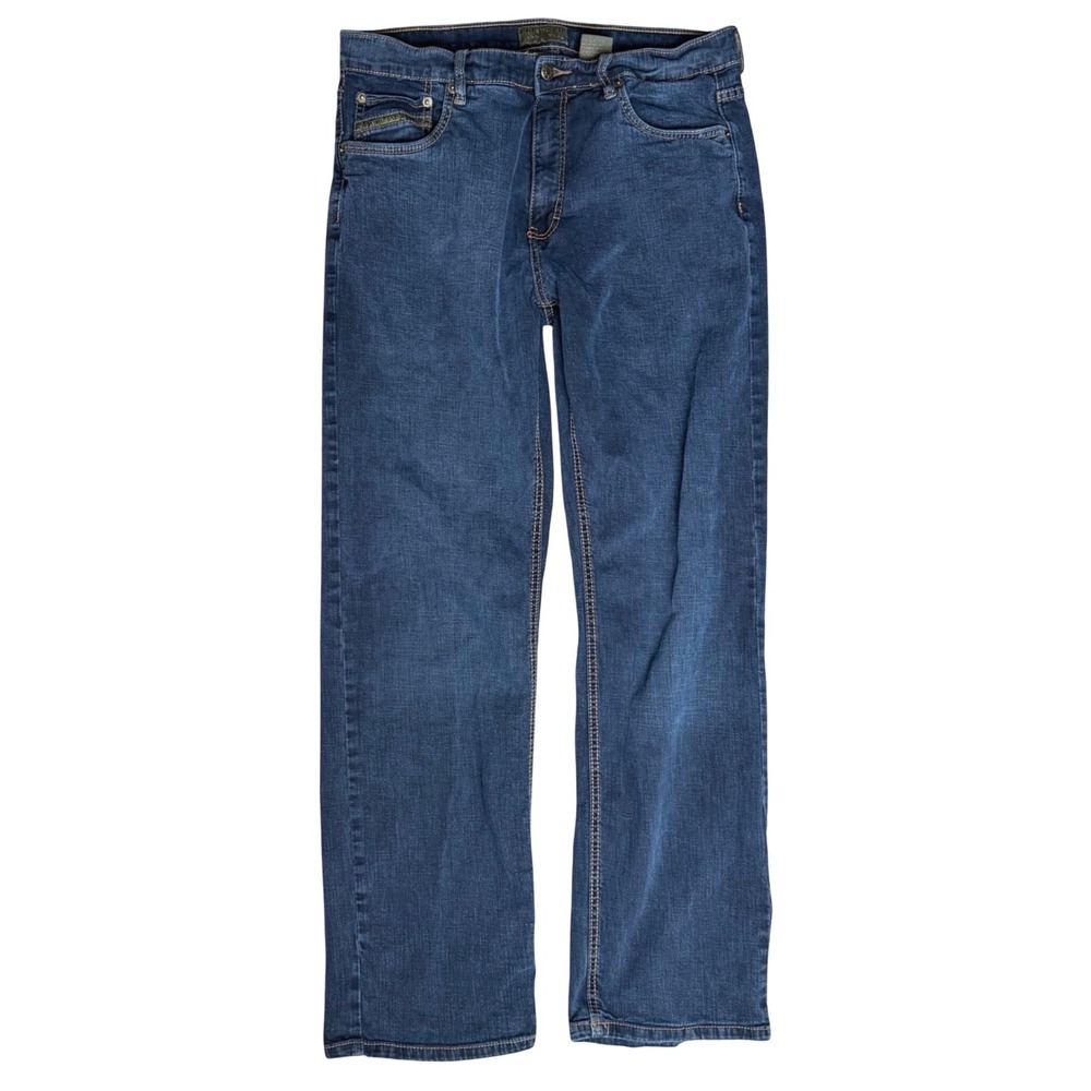 Urban Star Relaxed Straight Leg Blue Jeans Dark Wash Denim Workwear Sz 36x32